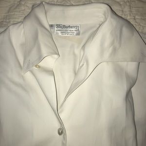 burberry white collar shirt
